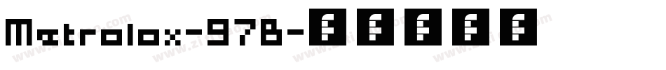 Metrolox-97B字体转换
