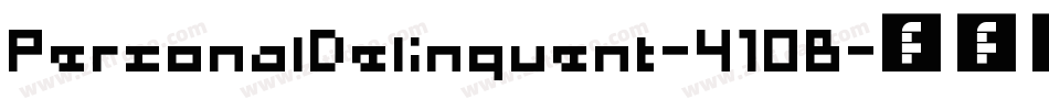 PersonalDelinquent-410B字体转换
