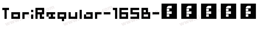 ToriRegular-165B字体转换