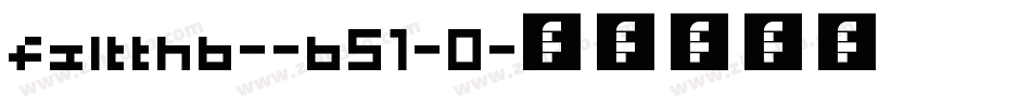 fzltthb--b51-0字体转换