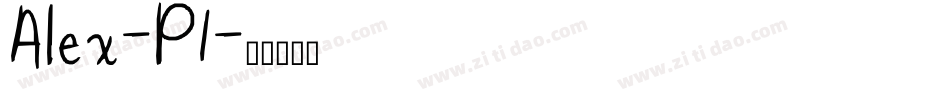 Alex-P1字体转换
