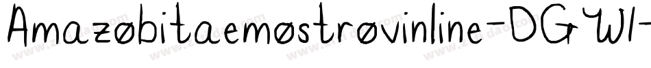 Amazobitaemostrovinline-DGW1字体转换