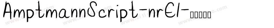 AmptmannScript-nrE1字体转换