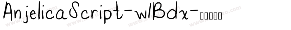AnjelicaScript-w1Bdx字体转换