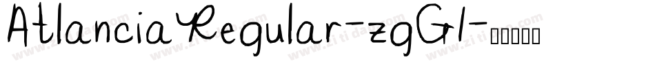 AtlanciaRegular-zgG1字体转换