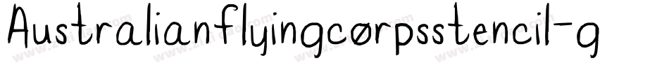 Australianflyingcorpsstencil-gpR1字体转换