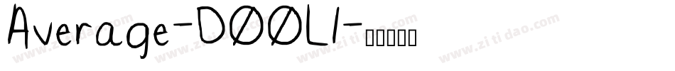 Average-DOOL1字体转换