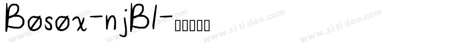 Bosox-njB1字体转换