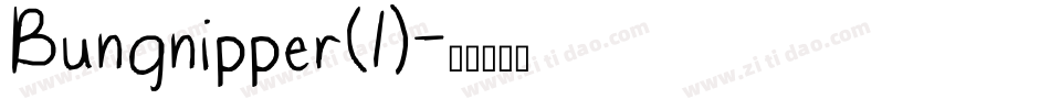 Bungnipper(1)字体转换