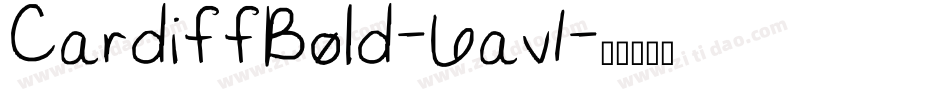 CardiffBold-6av1字体转换