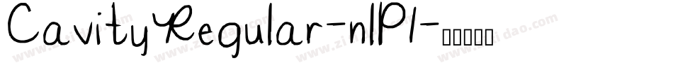 CavityRegular-nlP1字体转换