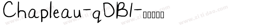 Chapleau-qDB1字体转换