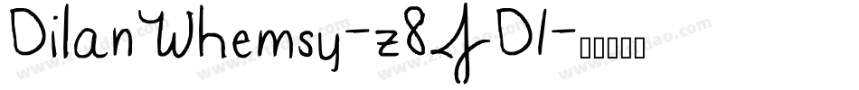 DilanWhemsy-z8JD1字体转换
