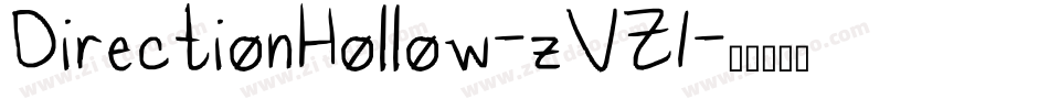 DirectionHollow-zVZ1字体转换