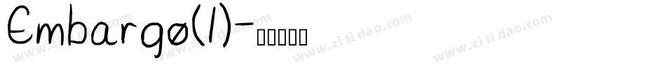 Embargo(1)字体转换
