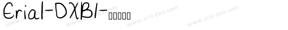 Erial-DXB1字体转换