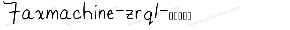 Faxmachine-zrq1字体转换