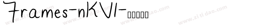 Frames-nKV1字体转换