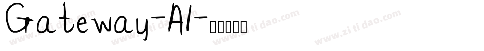 Gateway-A1字体转换