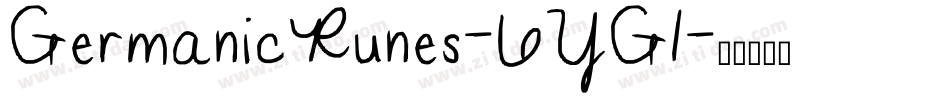 GermanicRunes-6YG1字体转换