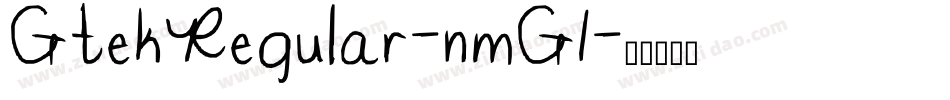 GtekRegular-nmG1字体转换