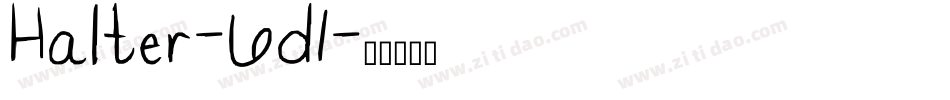 Halter-6d1字体转换