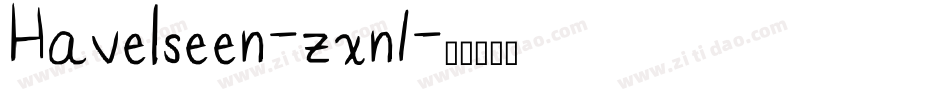 Havelseen-zxn1字体转换