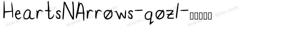 HeartsNArrows-qoz1字体转换