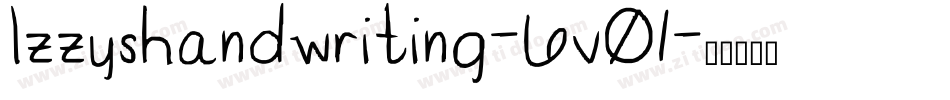 Izzyshandwriting-6vO1字体转换