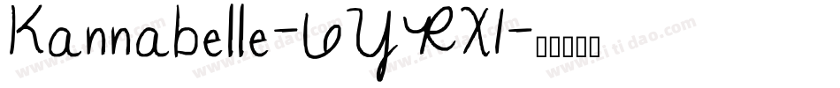 Kannabelle-6YRX1字体转换