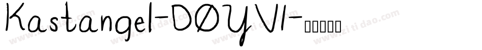 Kastangel-DOYV1字体转换