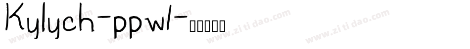 Kylych-ppw1字体转换
