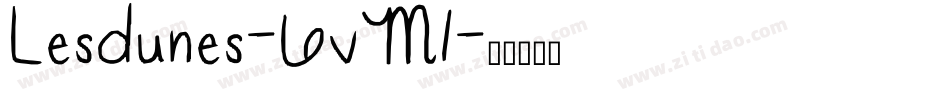 Lesdunes-6vM1字体转换