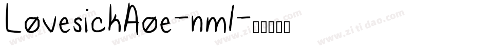 LovesickAoe-nm1字体转换