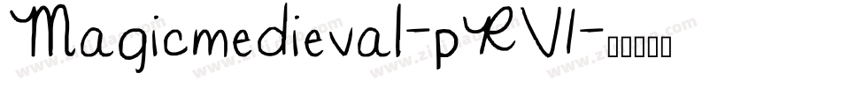 Magicmedieval-pRV1字体转换