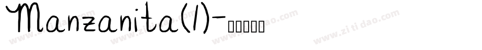 Manzanita(1)字体转换
