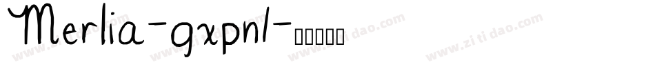 Merlia-gxpn1字体转换