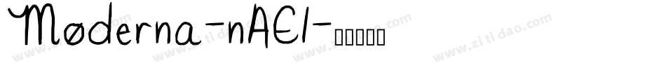 Moderna-nAE1字体转换