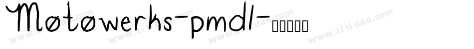 Motowerks-pmd1字体转换