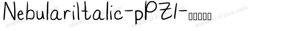 NebulariItalic-pPZ1字体转换