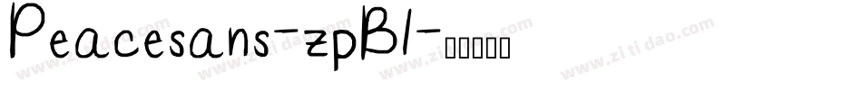 Peacesans-zpB1字体转换