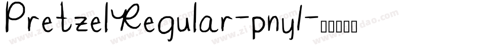 PretzelRegular-pny1字体转换