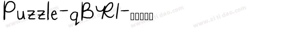 Puzzle-qBR1字体转换