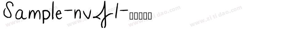 Sample-nvJ1字体转换