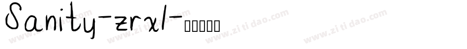 Sanity-zrx1字体转换