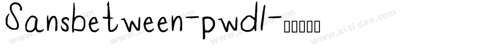 Sansbetween-pwd1字体转换