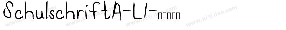 SchulschriftA-L1字体转换
