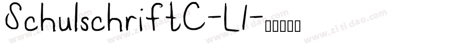 SchulschriftC-L1字体转换
