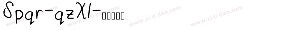 Spqr-qzX1字体转换