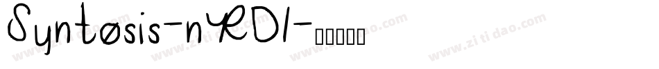 Syntosis-nRD1字体转换
